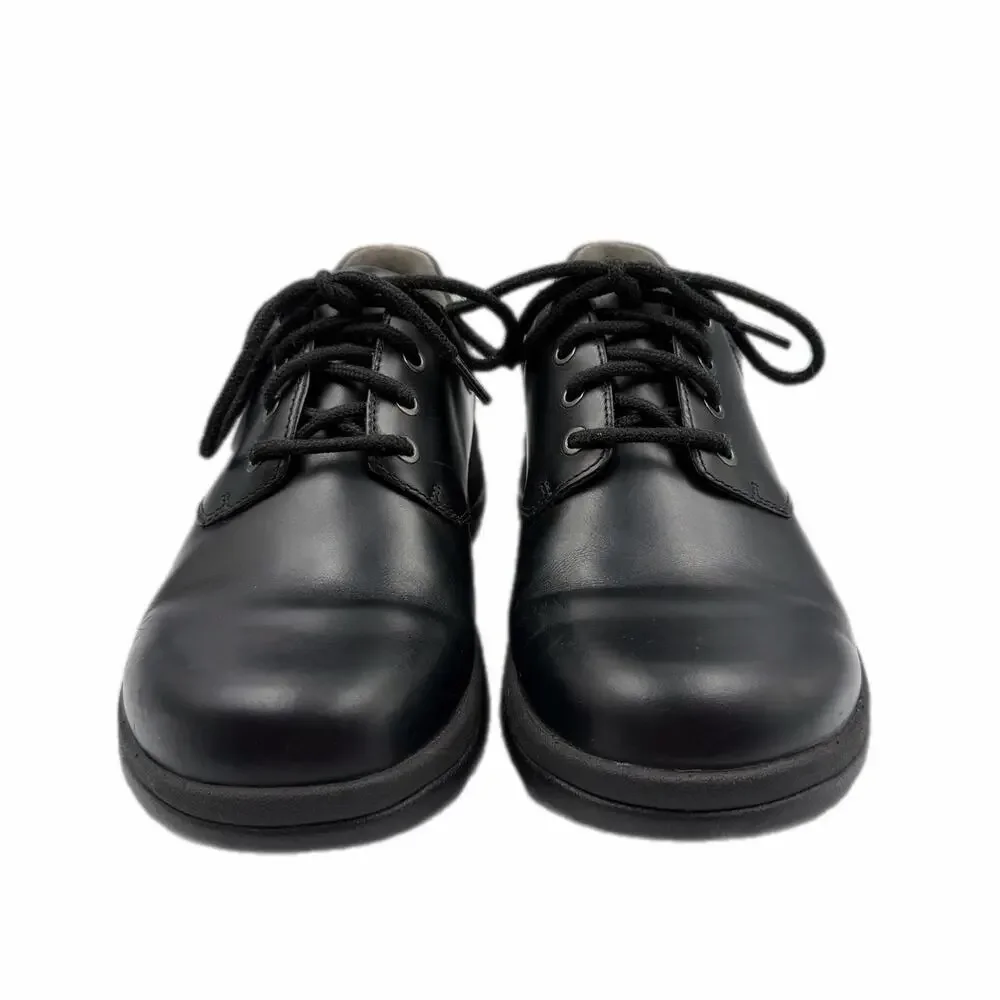 Dansko Men's 8.5 Walker Black Leather Lace Up Business Casual Workwear Oxfords